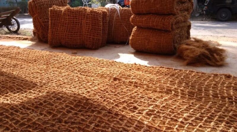 Cocomesh untuk stabilisasi lereng tambang pasca produksi