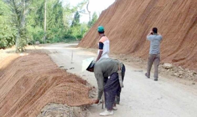 jaring sabut kelapa penahan erosi