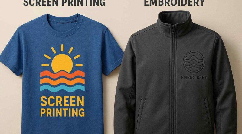 perbandingan sablon dan bordir pada kaos dan jaket custom