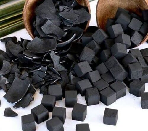 Coconut charcoal briquettes