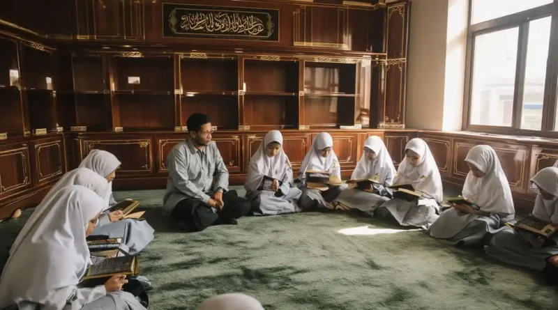 Siswa SMP Islam favorit di Jogja sedang mengikuti program tahfidz Quran
