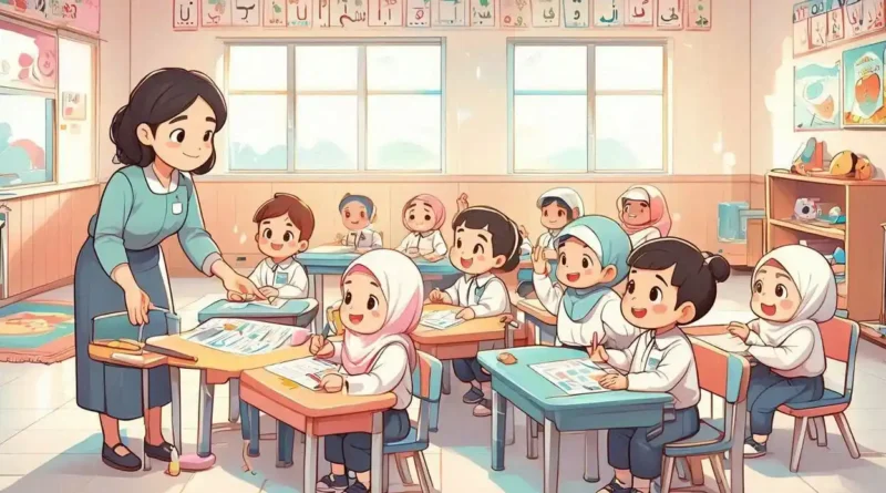 Suasana belajar ceria di TK akreditasi A terbaik Jogja dengan lingkungan islami dan fasilitas berkualitas