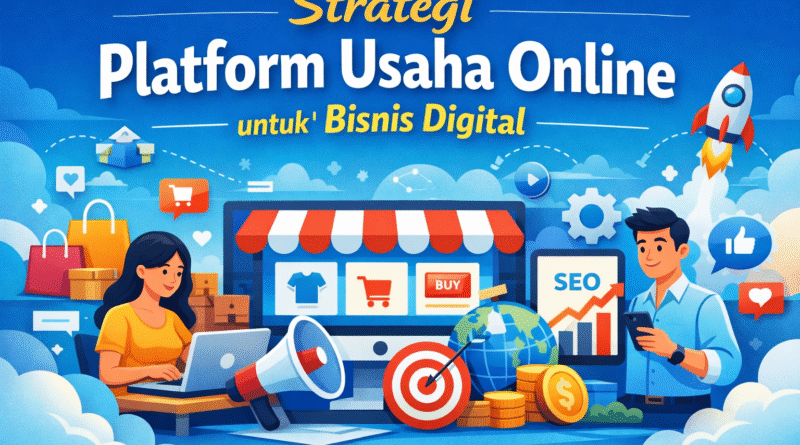 strategi platform usaha online