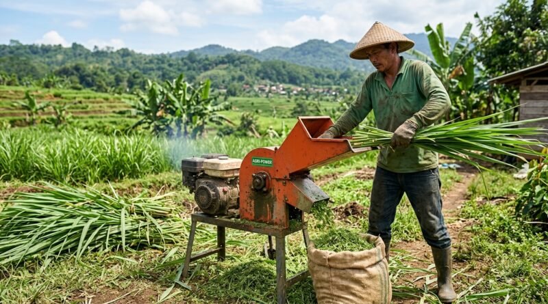 kapasitas pencacahan rumput per jam